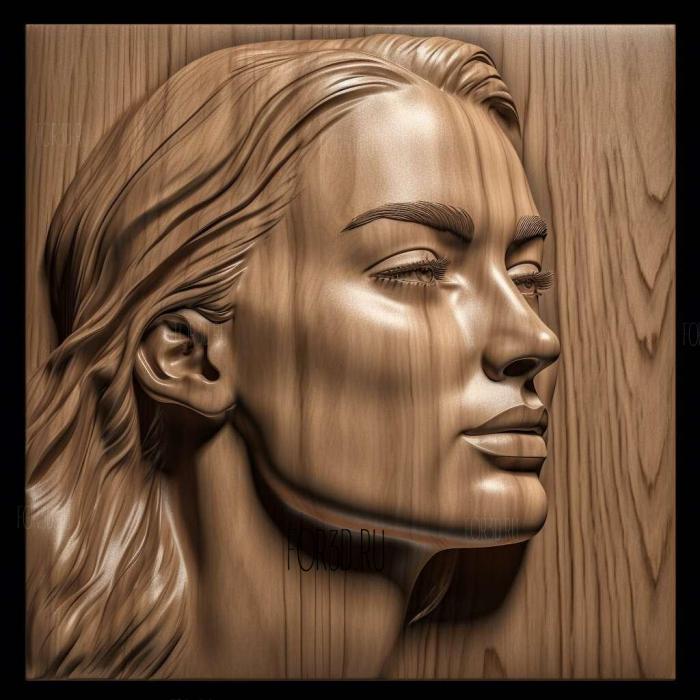 Kate Winslet 4 stl model for CNC